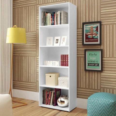 Estante para Livros 5 Prateleiras Multy Artely
