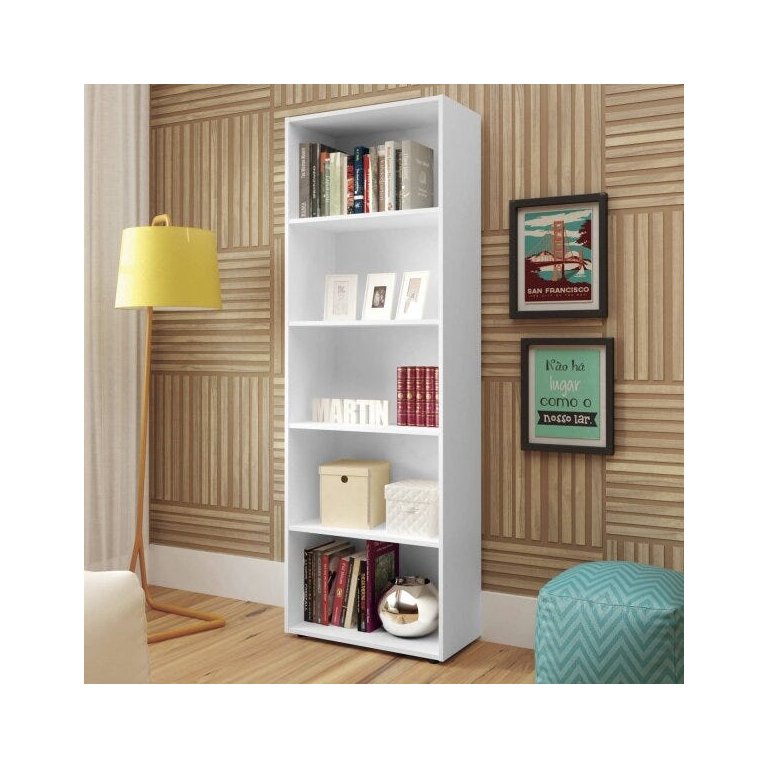 Estante para Livros 5 Prateleiras Multy Artely