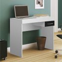 Ver imagem 1 de Mesa Escrivaninha Compacta Cooler 91cm com 1 Gaveta Branco - Artely Móveis