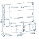 Ver imagem 3 de Estante Home para Tv até 55 Polegadas 4 Portas Munique Permobili