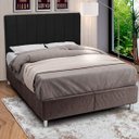 Ver imagem 2 de Cabeceira de Cama Box Queen Estofada Laura L- Preta