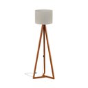 Ver imagem 1 de Luminária de Chão Rústica com Cúpula Lyon Off White Nature