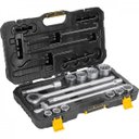 Ver imagem 1 de Jogo de soquetes estriados encaixe 3/4" 22 mm a 50 mm com 14 peças Vonder