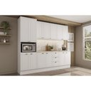 Ver imagem 1 de Cozinha Modulada Completa Bella 5 Peças (2aéreos+2balcões+1paneleiro) C5p121 Branco - Carraro