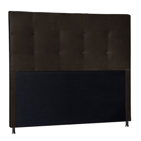 Cabeceira Solteiro 0,90m Berlim Suede Marrom - Pallazio