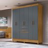Guarda Roupa New Mafra 177cm 7 Portas Freijó Cinza Moval - 2