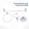 KIT ACESSÓRIOS BRANCO PARA BANHEIRO LAVELLO - HERC - 3