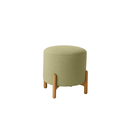 Ver imagem 3 de Kit Poltrona e Puff Luna Decorativa Curvo Orgânico Boucle Verde - Montanaris Decor