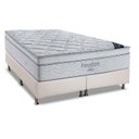 Ver imagem 1 de Cama Box Queen: Colchão Molas Ensacadas Ortobom SuperPocket Freedom + Base CRC Courano Branco(158x19