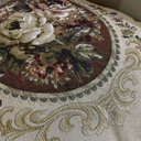 Ver imagem 6 de Poltrona Bege com Dourado Ideal para Hall Sala Escritório a:130 L:96 P:56