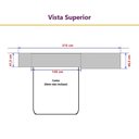 Ver imagem 4 de Guarda Roupa Dormitório Modulado Alpes Casal 1,38 m - Roupeiro Luciane M04:Azul