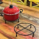 Ver imagem 2 de Suporte para Vaso de Plantas ou Descanso de Panela 20cm em Ferro Artesanal