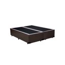 Ver imagem 1 de Base Box Blindado Casal Bipartido AColchoes Suede Marrom 40x138x188