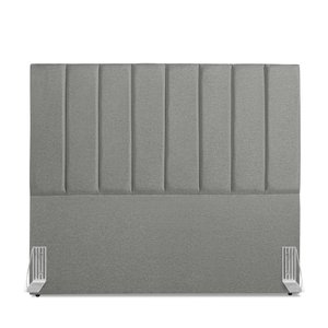 Cabeceira Estofada Carla 160 Cm Linho Cinza Escuro