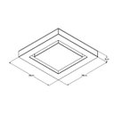 Ver imagem 3 de Plafon de Sobrepor LED Endy 29cmx29cm Bella Italia 127V