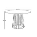Ver imagem 2 de Mesa de Jantar Redonda Amadeirada Talia 120cm - Preto