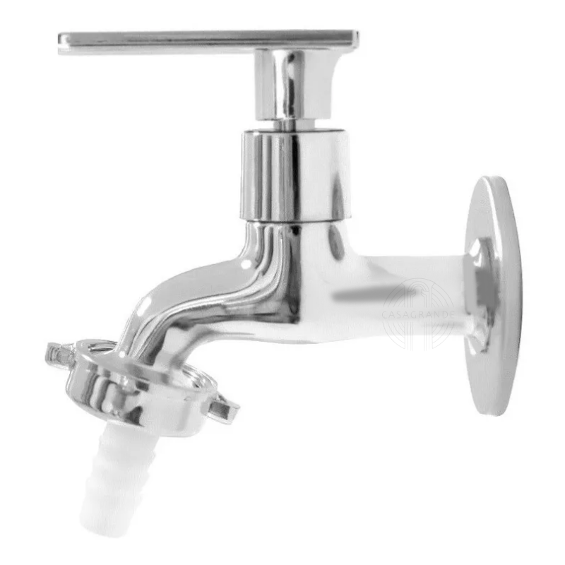 Torneira para Jardim Tanque Metal Alavanca Cromada 1128 C73 Cor:prateado Casagrande Mundial - 1