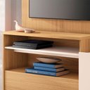 Ver imagem 4 de Estante Home Theater Timber Freijó Off White – HB Móveis