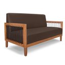 Ver imagem 6 de Conjunto de Sofá G63 Namoradeira e Poltrona 160cm Marrom Gran Belo