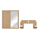 Ver imagem 7 de Guarda-roupas Casal e Cabeceira com 2 Mesas de Cabeceira e Espelhos Multimóveis Mp4328