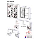 Ver imagem 4 de Guarda-roupas Casal e Cabeceira com 2 Mesas de Cabeceira e Espelhos Multimóveis Mp4328