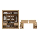 Ver imagem 5 de Guarda-roupas Casal e Cabeceira com 2 Mesas de Cabeceira e Espelhos Multimóveis Mp4328