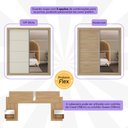 Ver imagem 6 de Guarda-roupas Casal e Cabeceira com 2 Mesas de Cabeceira e Espelhos Multimóveis Mp4328