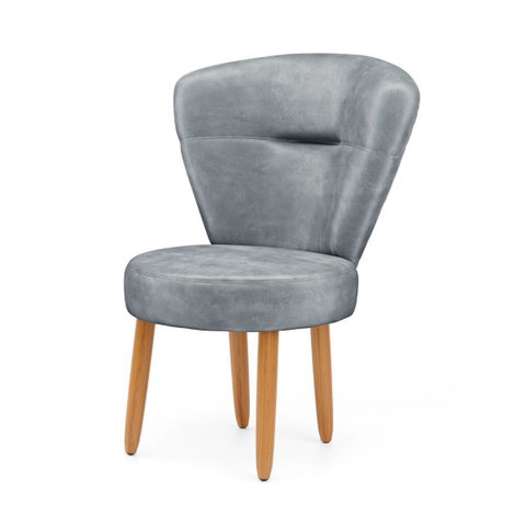 Poltrona Decorativa para Estúdio de Beleza Maquiagem Sala de Jantar Tecido Veludo Pés Palito
