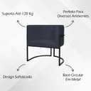 Ver mais imagens de Poltrona Decorativa para Recepção Luna Suede Base de Ferro Preto
