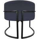 Ver imagem 6 de Poltrona Decorativa para Recepção Luna Suede Base de Ferro Preto