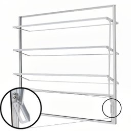 Janela de Alumínio Branco | Vitro Basculante 4 Folhas | Linha Fortline | Atlântica A=0,80m x L=0,60m - 1