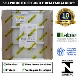 Janela de Alumínio Branco | Vitro Basculante 4 Folhas | Linha Fortline | Atlântica A=0,80m x L=0,60m - 5