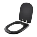 Ver imagem 2 de Assento Sanitário Almofadada Paris Preto Para Bacia Ideal Standard