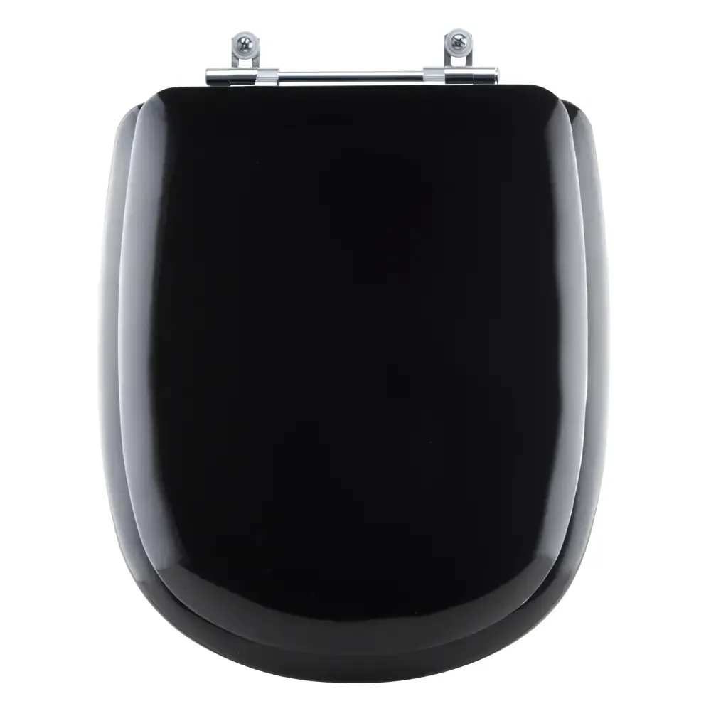 Assento Sanitário Almofadada Paris Preto Para Bacia Ideal Standard - 1