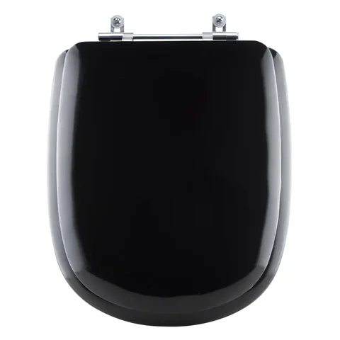 Assento Sanitário Almofadada Paris Preto Para Bacia Ideal Standard