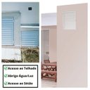 Ver imagem 6 de Porta Alçapão Alumínio Branco | Venezianas Ventiladas | Linha Fortline | Atlântica A=0,60m x L=0,60m