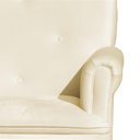Ver imagem 4 de Poltrona Amamentação com Puff Laura Suede Marfim - Lm Decor