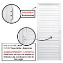 Ver imagem 4 de Porta Veneziana de Giro Direita Alumínio Branco | Linha Fortline | Atlântica A=2,10m x L=0,66m