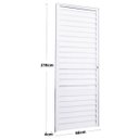 Ver imagem 2 de Porta Veneziana de Giro Direita Alumínio Branco | Linha Fortline | Atlântica A=2,10m x L=0,66m
