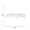 Escultura Decorativa Pantera Ataque em Cerâmica Branco 16x72x10 cm - D'Rossi - 5