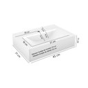 Ver imagem 3 de Cuba Pia De Apoio Para Banheiro Toleato Braga 45 Cm Marmorite Branco