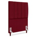 Ver imagem 1 de Cabeceira Solteiro 90 Cm com Frame Carla Suede Vinho Artte