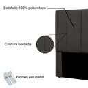 Ver imagem 4 de Cabeceira Queen 1,60m Toledo Suede - Pallazio Marrom