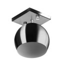 Ver imagem 1 de Lustre Plafon Bola 15 cm Quadrada Escovado