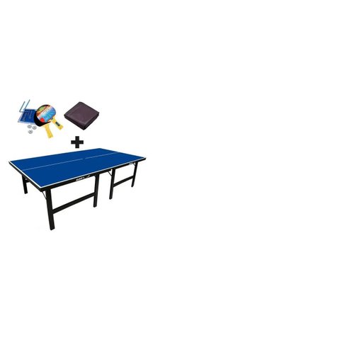 Mesa de Ping Pong Oficial Mdp 18mm 1002 Klopf + Kit Completo Klopf 5031 + Capa