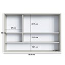 Ver imagem 4 de Armário Espelheira de Banheiro 90cm com 3 Portas e 1 Nicho Bari Bege/Arenas