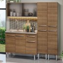 Ver imagem 2 de Armário de Cozinha Compacta 169cm com Pia Rustic Emilly Madesa 11 Rustic Rustic