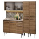 Ver imagem 1 de Armário de Cozinha Compacta 169cm com Pia Rustic Emilly Madesa 11 Rustic Rustic