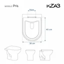 Ver imagem 3 de Tampa de Vaso Sanitário Poliéster Pris Branco para bacia KZA3