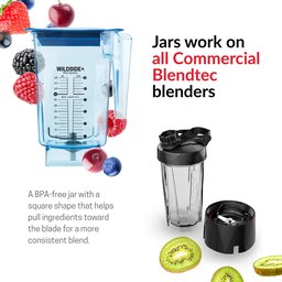 Jarra Blendtec Wildside+ 2,6l de Grau Comercial para Liquidificadores (azul) - 3